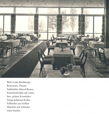 Ikonen der Bonner Republik: 8er-Set „Bundeshaus“-Stühle von Johannes Krahn (1949)