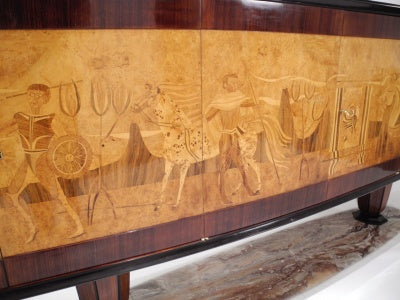 Grandezza von Lissone: Dokumentiertes Art Déco Sideboard von Dassi Mobili Moderni (ca. 1940)