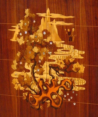 Palais d'Orient: Musealer Salonschrank von Maurice Dufrène für La Maîtrise (ca. 1940)
